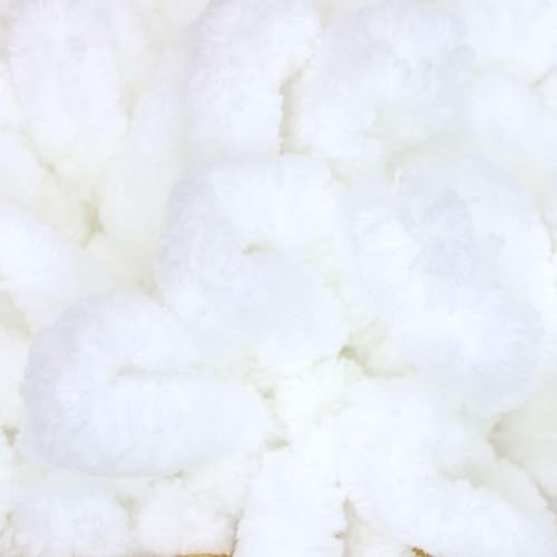 JubileeYarn Lot de 5 écheveaux de fil à boucles de doigts en polyester Jumbo 100 g/écheveau Rose chatouillé - Nail Gallerys