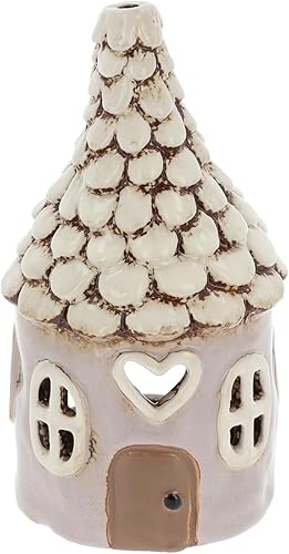 Shudehill Giftware Village Pottery Photophore rond en forme de cœur Bleu/rose/gris/bleu sarcelle - Nail Gallerys