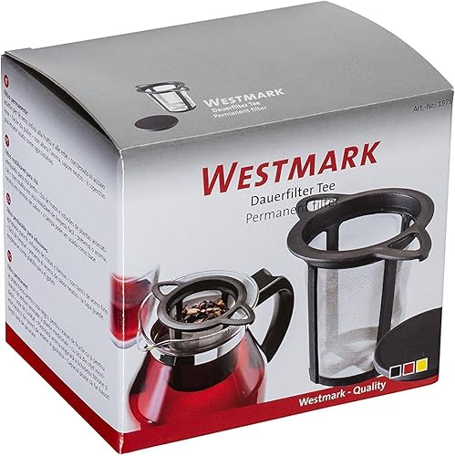 Westmark Filtre permanent/Filtre à thé/égouttoir, Avec couvercle/Egouttoir, Teatime, plastique et acier inoxydable, 11 x 7,2 cm, 15752260 - Nail Gallerys