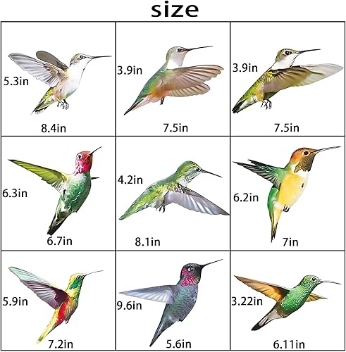 SSKHE 9 Magnifiques autocollant anti collision oiseaux, Protection contre les impacts stickers anti collision oiseaux, Spécial autocollant fenetre - Nail Gallerys