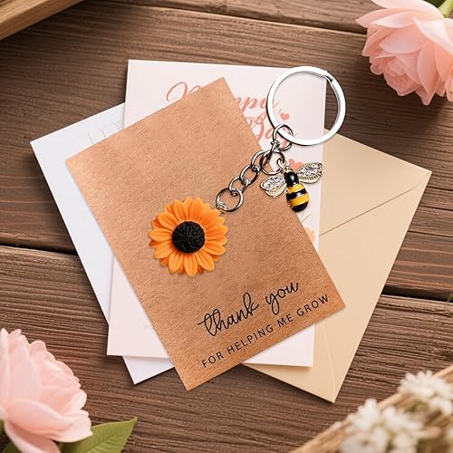 Porte-Clés Cadeau De Fête Des Mères - Charme Abeille Pour Sacs À Main | Kedchains De Sac à Dos | Fête Des Mères,avec Carte De Remerciement – IDées Cadeaux Pour Femmes, Enseignantes Et Maman - Nail Gallerys