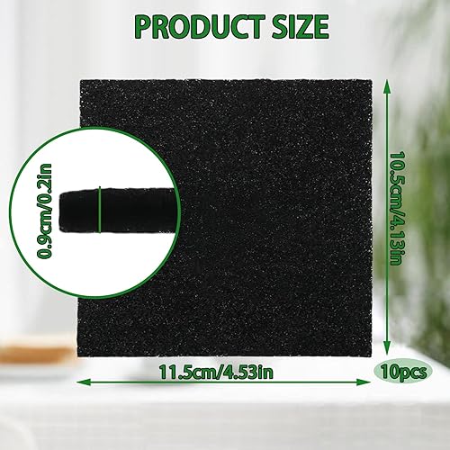 Diyxisk Filtre Litière Chat Anti Odeur,10 Pièces Filtre Charbon Actif Poubelle Anti Odeur Filtre a Charbon Filtres à Charbon pour Bacs à Compost,Cuisine Filtre a Charbon Hotte Aspirante - Nail Gallerys