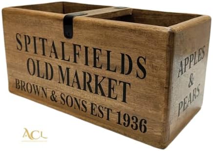 Caisse en bois avec inscription Spitalfields - Nail Gallerys