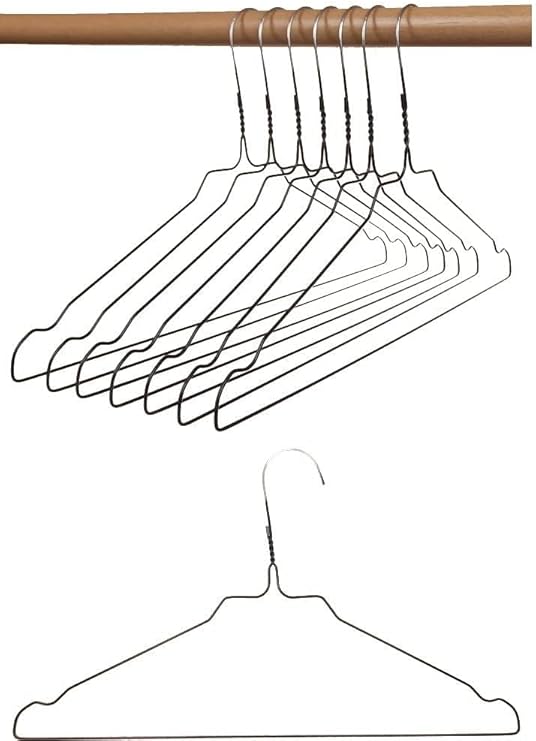 HAGSPIEL Lot de 100 cintres en métal avec revêtement en zinc de qualité supérieure, avec encoches pour barre et jupe (blanc, 100 pièces). Fabriqué en Autriche - Nail Gallerys