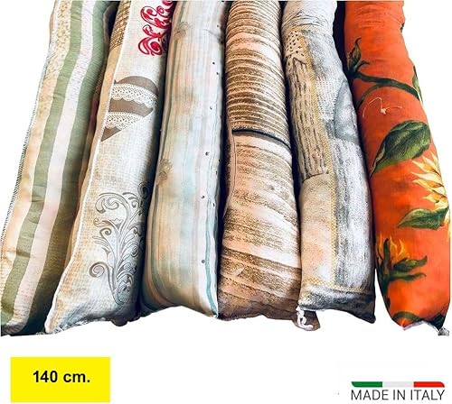 Le Spifferone Boudin en Tissu Rembourré, 140 cm - Home Accessory pour Portes et Fenêtres, Draft Stopper - Maison et Cuisine/Portes et Moustiquaires/Rideaux et Accessoires - Nail Gallerys