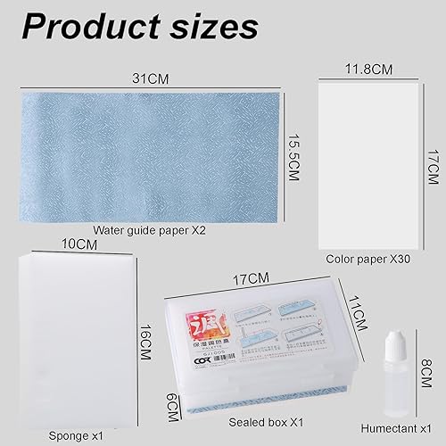 Dewocke Palette de pigments, Palette de Peinture Acryliques, Palette Peinture Humide, Wet Palette Portable, Palette de Peinture Humide pour peintures acryliques, Miniatures(17 x 11 x 6cm) - Nail Gallerys