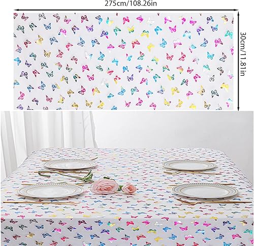 EIHI Decoration Table Anniversaire, Decoration Table Mariage, Chemin de Table Papillon Coloré, pour Fête,Célébrations,Anniversaire, Mariage, Noël, Fêtes De Bébé,DIY,etc., 1 pièce - Nail Gallerys