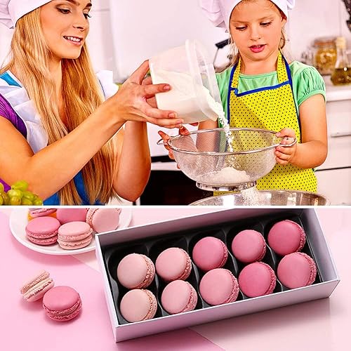WeChip Tapis de Cuisson silicone patisserie,tapis de four macaron,kit de décoration de gâteau-sac de pâtisserie/Douilles pâtisserie/brosse en silicone/Spatule en silicone. - Nail Gallerys