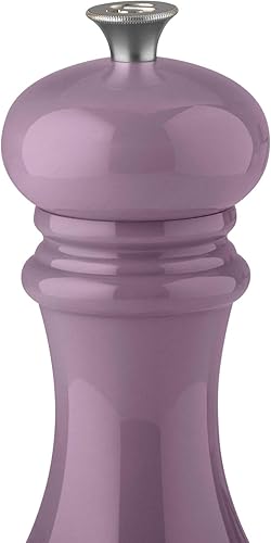 Le Creuset Moulin à Sel, Corps Ultra Résistant ABS, 6,2 x 6,2 x 20,8 cm, Mécanisme en Céramique, Cassis - Nail Gallerys