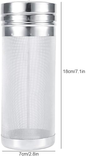 Acier Inoxydable 300 microns Mesh Hop Spider Beer Filtre à trémie Sec pour la bière à Domicile Bouilloire(7 * 18cm) - Nail Gallerys