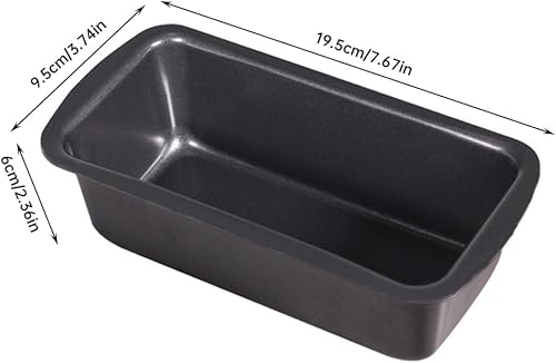 Amusingtao Lot de 2 moules à pain rectangulaires en acier inoxydable - 19 x 9 x 6 cm - Petit moule à gâteau - Moule à pain antiadhésif - Pour la cuisson au four - Nail Gallerys