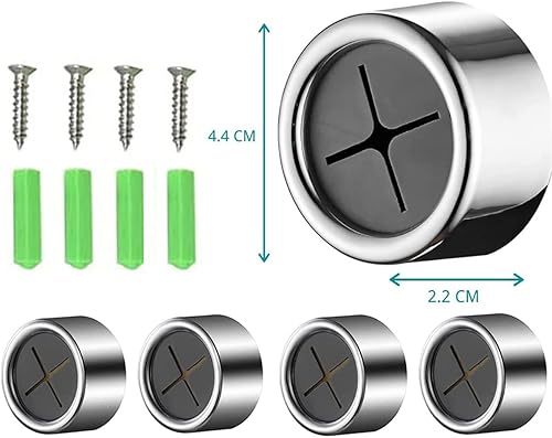 LOGOGO 4PCS Ronde Crochet Adhésif Support de Pince, Pinces à Serviettes pour Salle de Bain/Cuisine, Crochets de Serviette Auto-Adhésifs, Accroche Torchon Autocollante Sans Perçage - Nail Gallerys