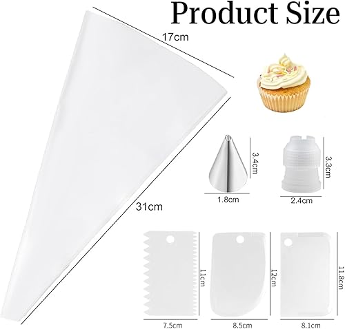 Youery 29 Pcs de Patisserie Professionnelle avec 24 Douille 1 Poche a Douille Silicone, 1 Coupleurs, 3 Grattoirs pour La pâtisserie, La Décoration de Gâteaux Et de Cupcakes - Nail Gallerys