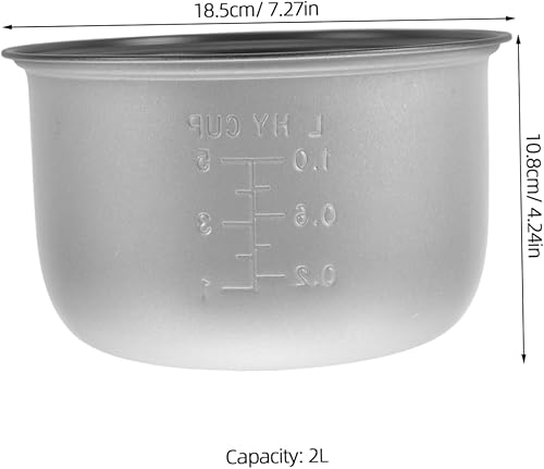 Veemoon Pot De Riz À Riz Électrique Doublure De Casserole Antiadhésive En Aluminium Alliage Remplace De Rice Pot Intérieur Pour Le Riz Porridge Cuit À La Vapeur 2l - Nail Gallerys