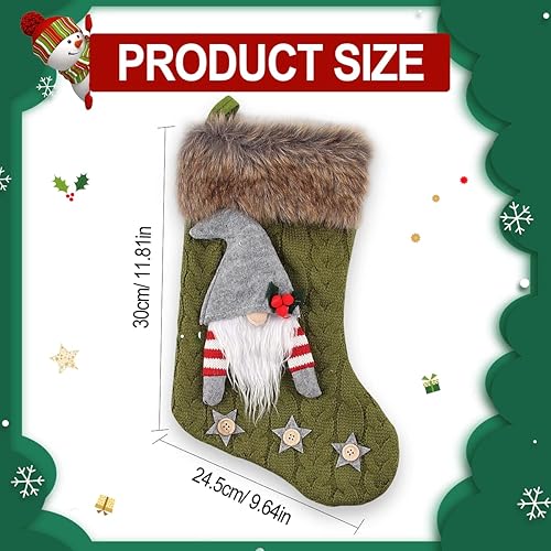 Esportic Chaussette de Noel a Suspendre, Botte de Noel, Bas de Noël Décoration, Bas de Noël Sac Cadeau, Chaussettes Noel Cheminee, 40CM Chaussette de Sapin,Chaussettes de Noël pour Noel Cheminée Sapin - Nail Gallerys