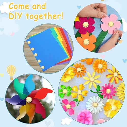 Ouligay Lot de 200 pinces à motif de cœur - Mini pinces colorées à tête ronde - Or - En métal - Pour scrapbooking, école, bureau, bricolage, décorations - Nail Gallerys