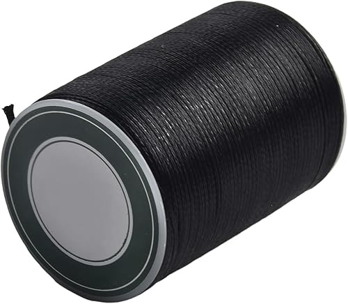 Fil ciré en polyester pour couture du cuir, sacs à main et travaux manuels (0 8 mm, 78 m, rouge) - Nail Gallerys