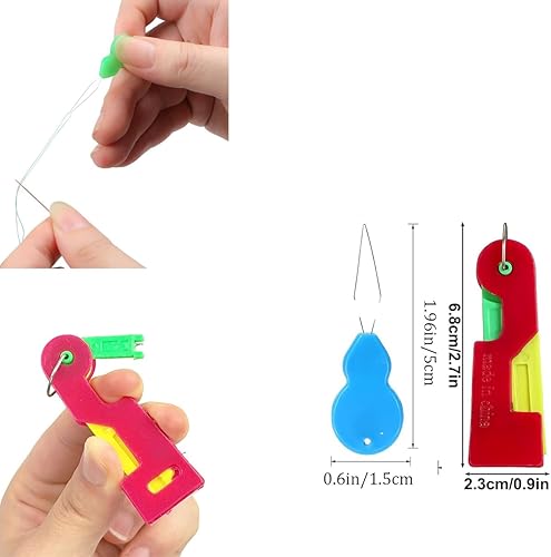 UCLEVER Lot de 8 enfile-Aiguilles en Forme de Fleur pour Machine à Coudre à la Main - Enfile-Aiguille Simple pour chas d'aiguille - Outil de Couture à la Main (Couleurs aléatoires) - Nail Gallerys