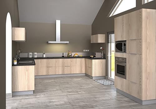 Berlioz Creations CT8BF Meuble Bas de Cuisine avec 2 Tiroirs Frêne 80 x 52 x 83 cm - Nail Gallerys