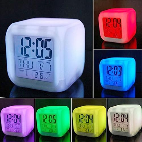Sosowlight Petite Taille 3inch 8 cm,reveil Anime, Réveils numériques LED pour beb,Riche et coloré,Chambre à Coucher décoration Cadeau pour Les Filles - Nail Gallerys