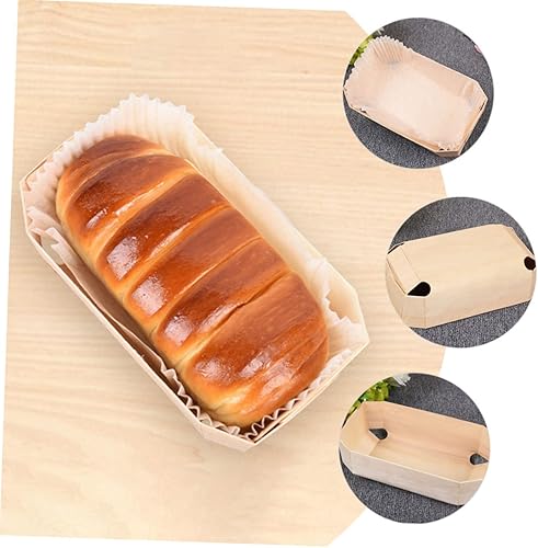 Garneck Lot de 6 Moules à Pâtisserie Rectangulaires en Bois Yung pour à Gâteau Lisses Antiadhésifs pour Un Démoulage Facile Ustensiles de Cuisson Multi-usages pour Four - Nail Gallerys