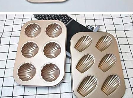 Moule à 6 madeleines en acier carbone anti-adhésif formes coquillages et bananes banane - Nail Gallerys