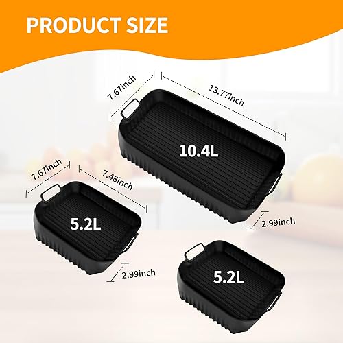 Accessoire Ninja Air Fryer - Moule en Silicone pour Ninja Foodi Flex 10,4 L AF500EU - Nail Gallerys