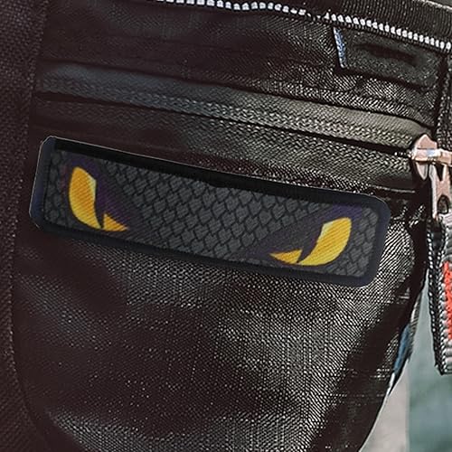 Lot de 2 écussons décoratifs pour vêtements - Œil de serpent - Autocollants réfléchissants pour casques, sacs - Nail Gallerys