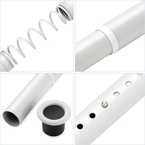 KINLO Tringle à Rideau de Douche sans perçage Tringle télescopique réglable 70-110cm en Acier Inoxydable Tringle à Douche Tringle à vêtements Rideaux pour Douche et Baignoire Beige - Nail Gallerys