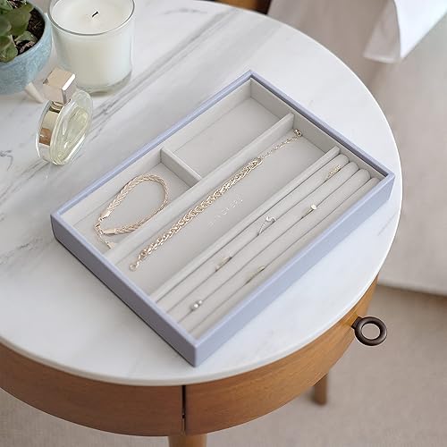 Stackers Boîte à bijoux classique de taille moyenne Lavande - Nail Gallerys