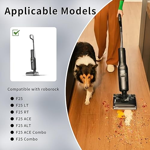 Rrochio Accessoires pour roborock F25, 2 Brosse de Rouleau et 3 Filtre pour Aspirateur roborock F25 LT, F25 RT, F25 ACE, F25 ALT, F25 ACE Combo, F25 Combo Rechange Laveur Sec et Humide de Nettoyage - Nail Gallerys