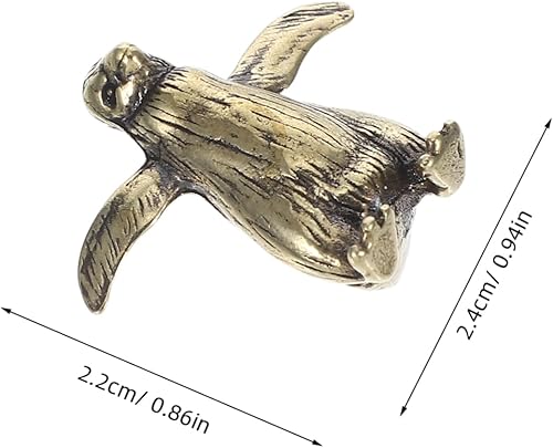 ABOOFAN Statue De Pingouin en Laiton Figurines De Pingouin Petites Figurines De Pingouins Ornement De Bureau en Métal Ornement Feng Shui De Bureau Artisanat en Cuivre Laiton Doré - Nail Gallerys