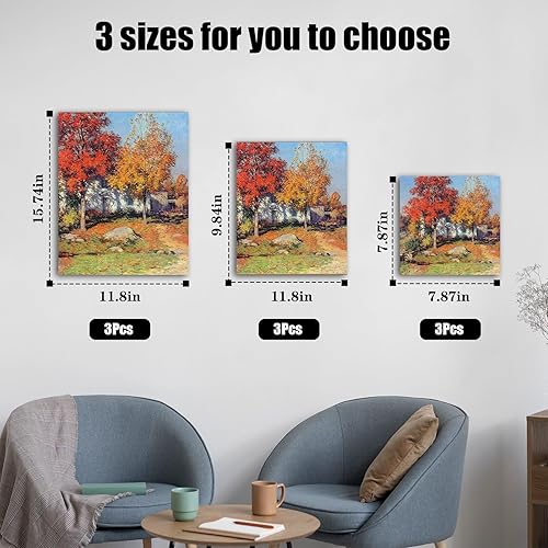 Jomdjmskes 9 Pcs Toile Peinture, 100% Coton Chassis pour Toile, Canvas Painting, Chassis Entoilé sans Acide, Peindre Encadrées, 3 Tailles, 20×20cm, 30×25cm, 40×30cm pour Peintures Acryliques, Huile - Nail Gallerys