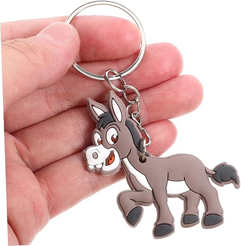 Toyvian Lot de 20 porte-clés en forme d'âne - Cadeau de fête - Porte-clés drôle d'âne - Pendentif - Mini âne - Nail Gallerys