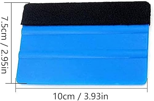 KALIWA Lot de 2 raclettes en Plastique pour Autocollants, Film Vinyle Souple, Outil de Teinture, grattoir en Feutre Doux (2 pièces) - Nail Gallerys