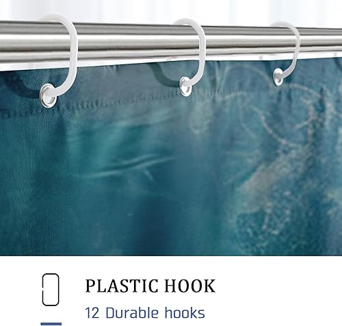 Generic Rideau de douche Jésus avec 12 crochets Surf Été Personnalités intéressantes Vie Personnalité spéciale Tissu polyester imperméable décoratif Salle de bain Maison Hôtel Long rideau de douche - Nail Gallerys