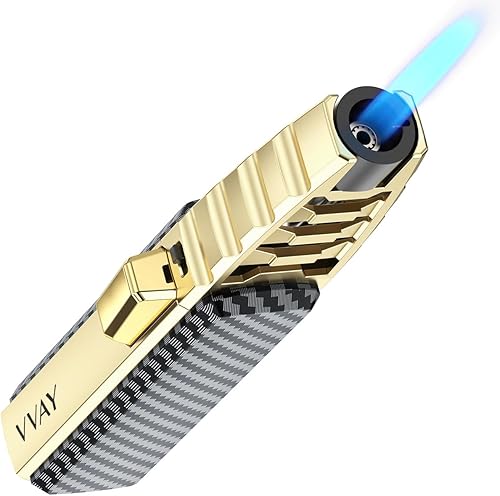VVAY Chalumeau de Cuisine, Briquet Tempête Chalumeau Gaz Rechargeable, Gaz Non Inclus - Nail Gallerys