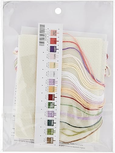 DIMENSIONS Coeurs Unis Mariage Record Mini compté Point de Croix Kit-5'X 7', Ivoire - Nail Gallerys
