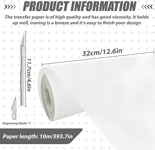 WIYETY Film de transfert strass 32 cm x 10 m Papier transfert strass Hotfix Tape pour le transfert de motifs, strass, vêtements, vêtements, tissu, décoration - Nail Gallerys