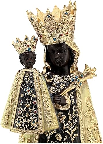 Statue Vierge Noire d'Altötting résine 20 cm - Nail Gallerys
