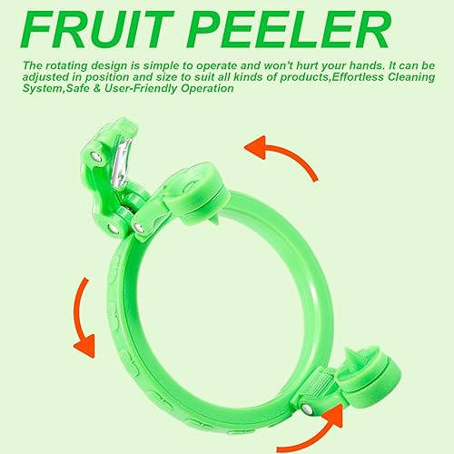 3 pcs éplucheurs de fruits, outil de pelage fruits réglable avec des lames en acier inoxydable, gadgets cuisine d'été sûrs et conviviaux pour les pommes, le fruit la poignée - Nail Gallerys