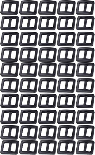 Lot de 10 boucles coulissantes en plastique pour solution Tri Glide pour la gestion des sangles de sac à dos (11 mm) - Nail Gallerys