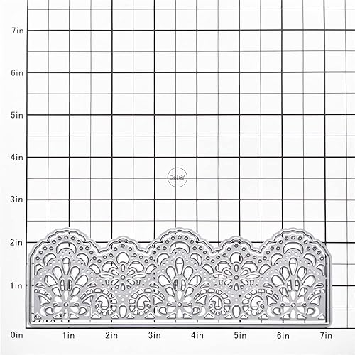 DzIxY Matrices de découpe en métal avec lignes ondulées pour la fabrication de cartes, le gaufrage, le papier, la machine à découper, le scrapbooking, les pochoirs, les fournitures de rangement - Nail Gallerys