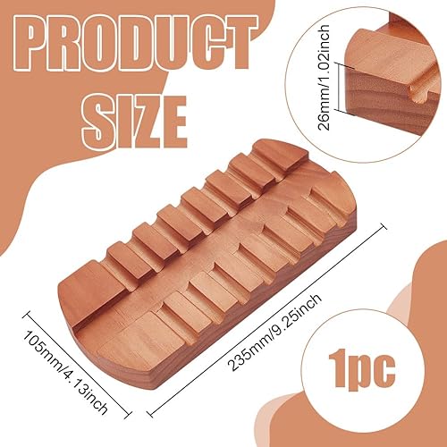 BENECREAT Repose Pinceau avec 7 emplacement Support de Pinceaux en Bois Organisateur de Pinceaux Présentoir pour Aquarelle Pétrole Pinceaux pour Peinture Acrylique - Nail Gallerys