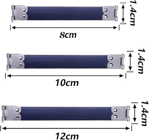 Cadre Interne Flexible,Cadre de Sac à Main Métal Interne, Serrure Cadre Sac Charnière,Métal Interne Flex Cadre, 30PCS Cadre Flexible Pince Ressort Serrure Cadre Sac Charnière Fermoirs 8cm 10cm 12cm - Nail Gallerys