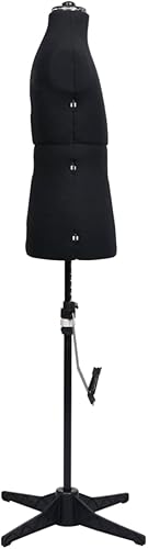 vidaXL Mannequin de Couture Ajustable pour Homme Mannequin de Vitrine Mannequin de Couturière Buste de Couture Magasin Gris Taille 37-45 - Nail Gallerys