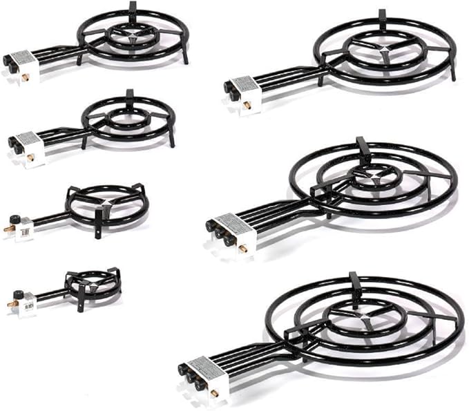 Hop Parts Brûleur à paella à gaz 600 mm Espagne, butane, filetage de gaz pour paellas, 60 cm de diamètre, prépare des paella de plus de 60 cm - Nail Gallerys