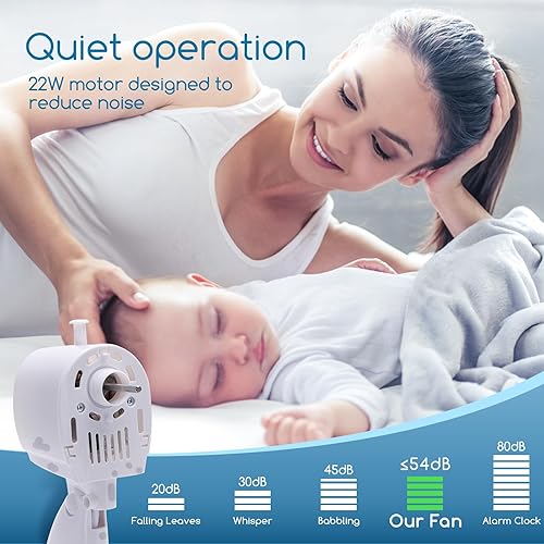 Aigostar Climatiseur Mobile, Mini Ventilateur Refroidisseur d'air Portable avec Poignée. Rechargeable par USB, Sans Fil. 3 Vitesses et Veilleuse 7 Couleurs - Ice Cube - Nail Gallerys