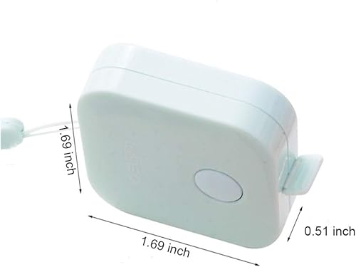 Scettar Lot de 4 mètres à ruban doux, 4 couleurs, 1,5 m, bouton poussoir, ruban à mesurer souple, ruban à mesurer rétractable pour couture double face Encre noire - Nail Gallerys