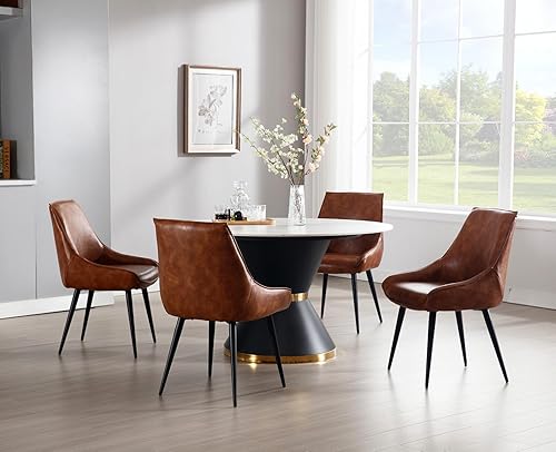 chairus Chaises de Cuisine en Chenille Lot de 2 Chaises Rembourrées Chaises de Salle à Manger Confortable pour Salon(Café) - Nail Gallerys